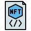 coding, script, crypto, nft, token, digital, cryptocurrency, non, fungible 