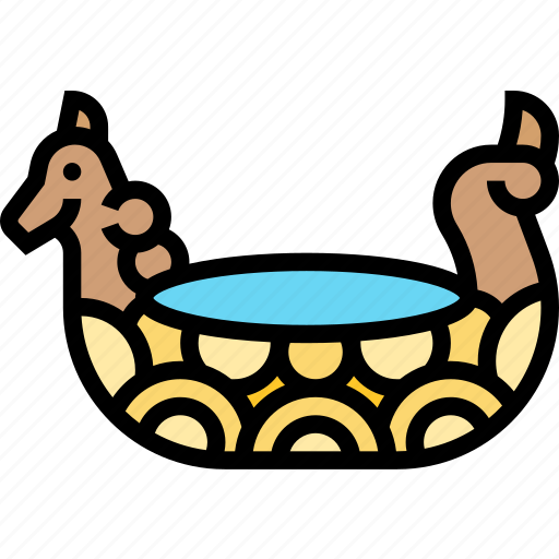 Bowl, viking, drinking, antique, culture icon - Download on Iconfinder