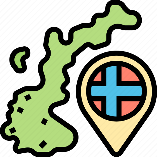 Norway, map, country, europe, destination icon - Download on Iconfinder