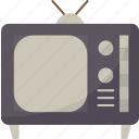 television, antenna, channel, watching, vintage
