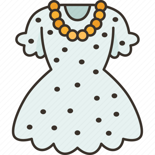 Dress, woman, clothes, vintage, fashion icon - Download on Iconfinder