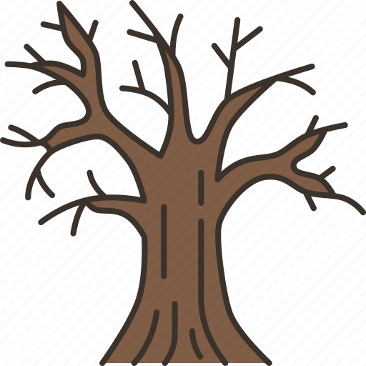 Tree, leafless, trunk, branch, season icon - Download on Iconfinder