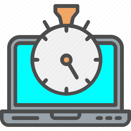 Laptop, response, seo, stopwatch, time icon - Download on Iconfinder
