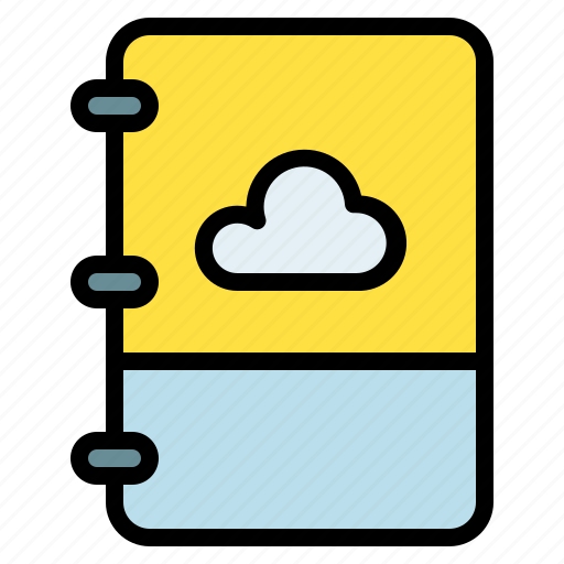 Backup, book, cloud, note icon - Download on Iconfinder