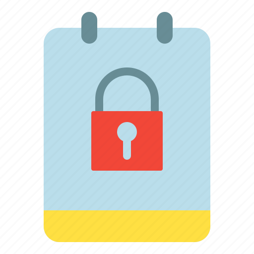 Locked, memo, note, private icon - Download on Iconfinder