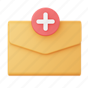 add mail, email, message, communications, phone, envelope 