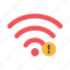 wifi, alert, network, internet, connection, communication, interaction 