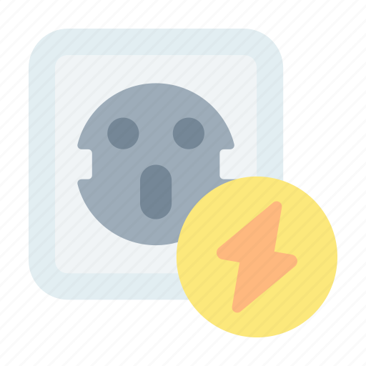 Plug, power, socket, two, nuclear, energy icon - Download on Iconfinder