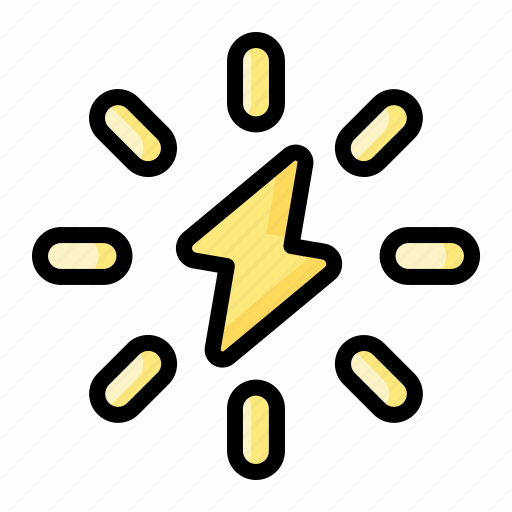 Bolt, electricity, flash, lightning, nuclear, energy icon - Download on Iconfinder