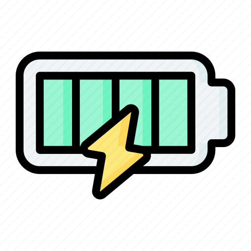 Full, battery, power, charge, nuclear, energy icon - Download on Iconfinder
