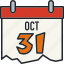 calendar, date, halloween, holiday, october 31, scary, spooky 
