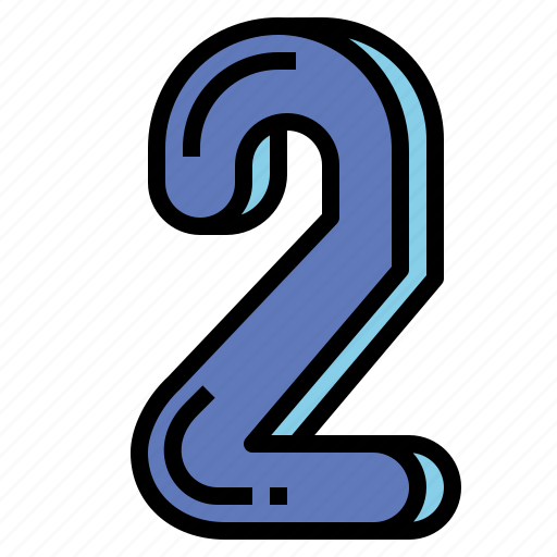 Two, number, mathematics, score, count icon - Download on Iconfinder
