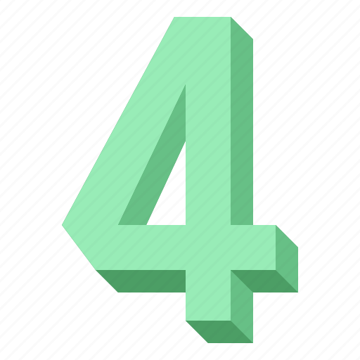 Four, number, mathematics, score, count icon - Download on Iconfinder