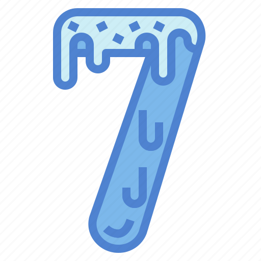 Seven, number, mathematics, score, count icon - Download on Iconfinder