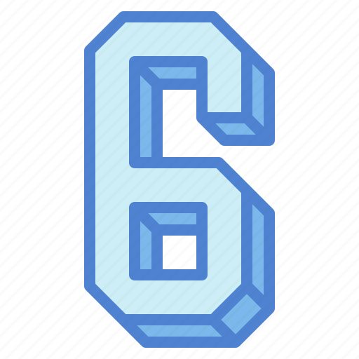 Six, number, mathematics, score, count icon - Download on Iconfinder