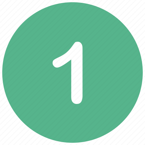 1 Number Mathematics One Icon Download On Iconfinder
