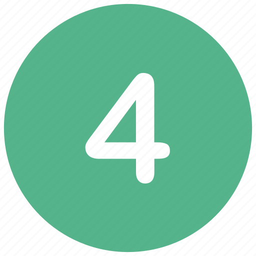 Four, number, mathematics icon - Download on Iconfinder