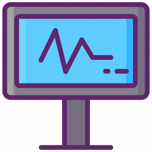 Heart, monitor, computer, medical icon - Download on Iconfinder
