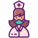 nurse, mask, medical