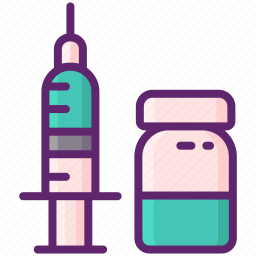 Syringe, bottle, injection, medical icon - Download on Iconfinder