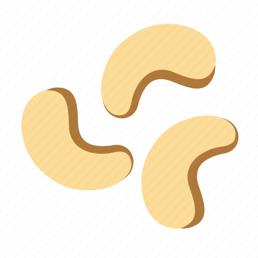 Cashew, cashew nut, nut, nuts, roasted, snack, food icon - Download on Iconfinder