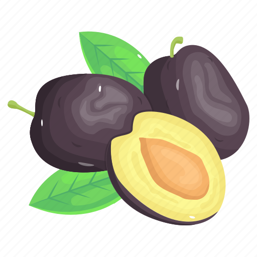 Plums, java plums, fruit, food, organic diet \ icon - Download on Iconfinder