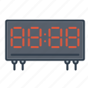clock, components, digital, display, electronics, technology, timer