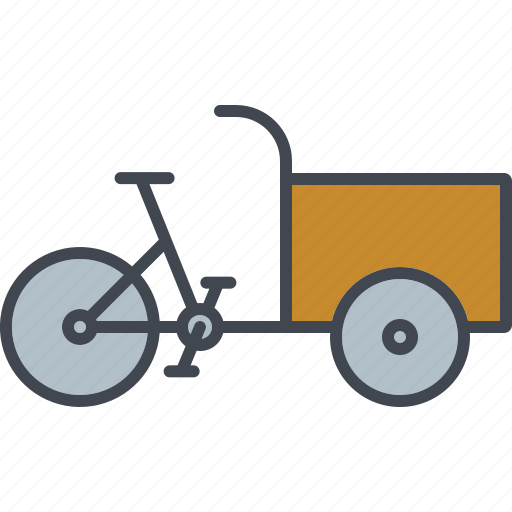 Bicycle, cargo bike, delivery bike, ecology, environment, nature, transportation icon - Download on Iconfinder