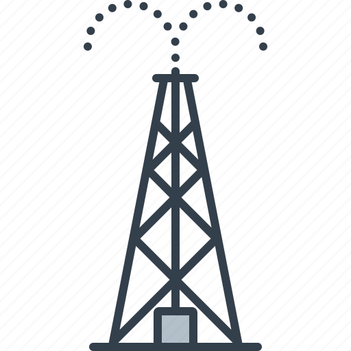 Drilling rig, exploration, fossil fuel, industrial, industry, oil well, technology icon - Download on Iconfinder