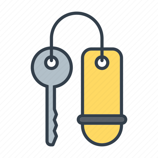 Holidays, hotel key, key tag, security, summer, travel, vacation icon - Download on Iconfinder