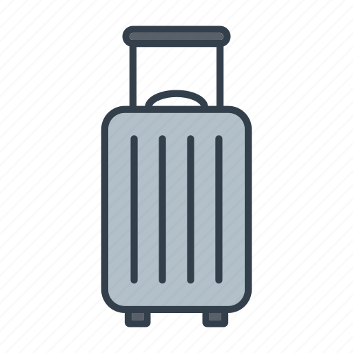 Holidays, luggage, rolling suitcase, summer, travel, vacation icon - Download on Iconfinder