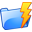 folder, lightning, power 