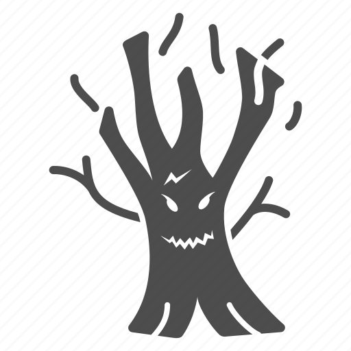 Tree, horror, magic, wooden, scary, plant, forest icon - Download on Iconfinder