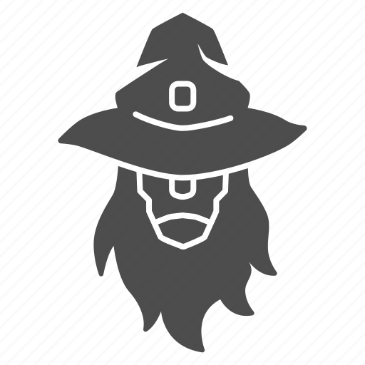 Wizard, magic, wand, magician, beard, sad, hat icon - Download on Iconfinder