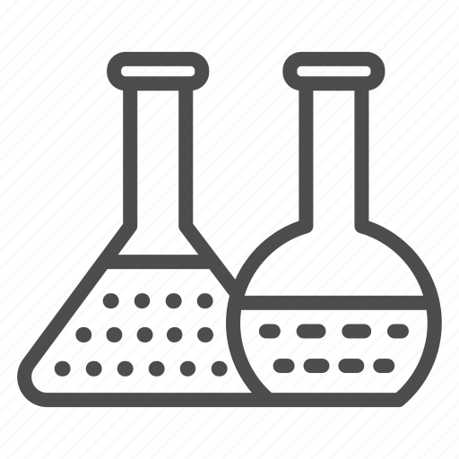 Beaker, flask, glass, test, chemistry, laboratory, reagent icon - Download on Iconfinder
