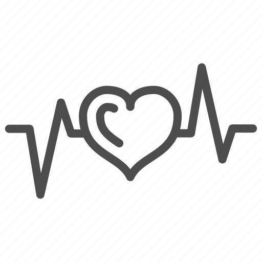 Electrocardiogram, heartbeat, cardiology, pulse, heart icon - Download on Iconfinder