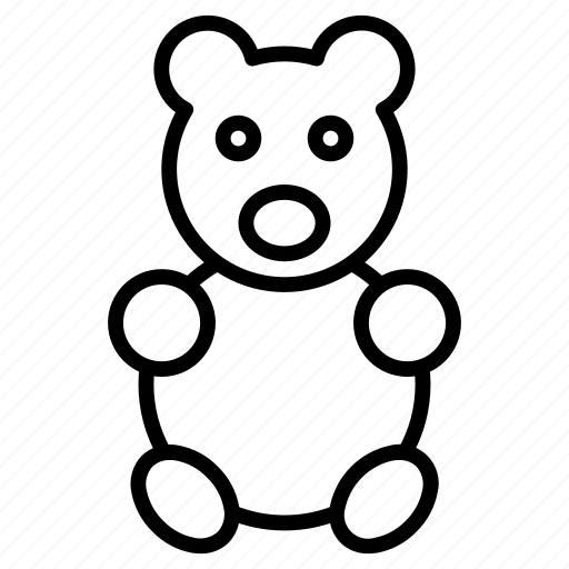 Teddy, bear, children, fluffy, puppet, stuff, toy icon - Download on Iconfinder