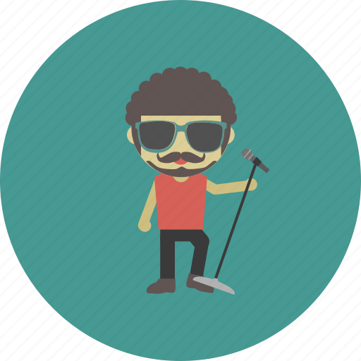 Avatar, character, man, musician, people, singer, vocalist icon - Download on Iconfinder