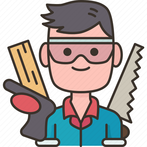 Carpenter, timber, worker, builder, construction icon - Download on Iconfinder