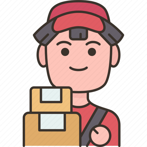 Delivery, man, courier, shipping, service icon - Download on Iconfinder