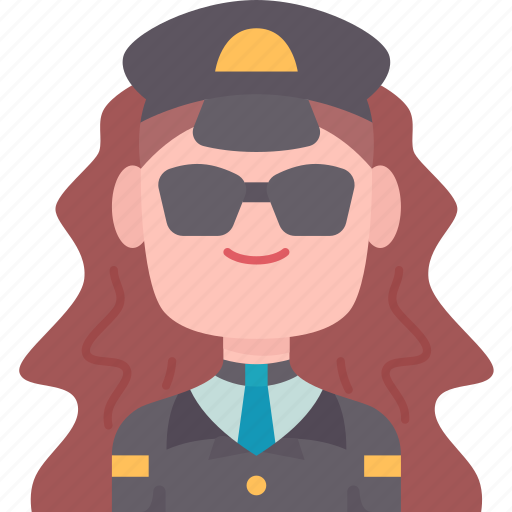 Officer, police, security, uniform, woman icon - Download on Iconfinder