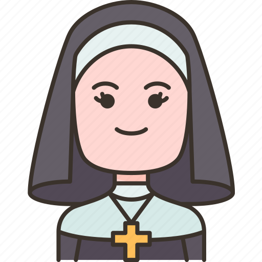 Nun, sister, catholic, christian, religion icon - Download on Iconfinder