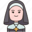 nun, sister, catholic, christian, religion 