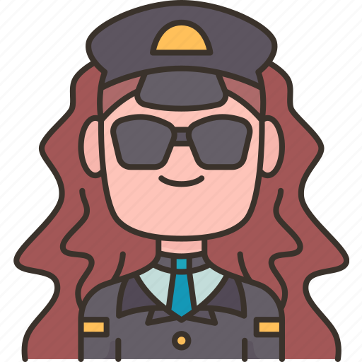 Officer, police, security, uniform, woman icon - Download on Iconfinder
