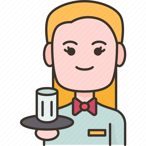 Waitress, restaurant, caf, server, service icon - Download on Iconfinder