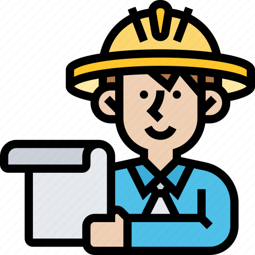 Architect, contractor, construction, project, blueprint icon - Download on Iconfinder