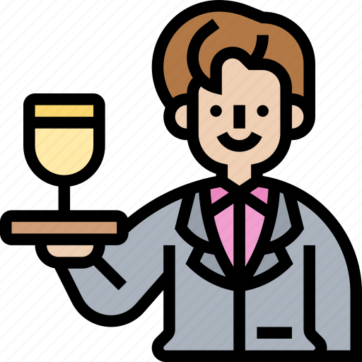 Butler, service, serve, waiter, restaurant icon - Download on Iconfinder