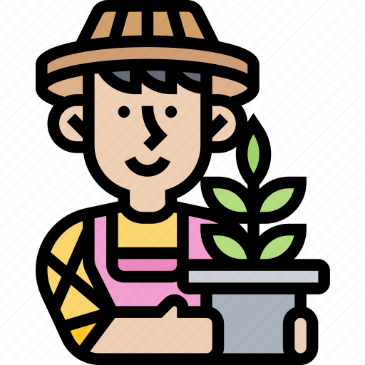 Gardener, farmer, agriculture, planting, grow icon - Download on Iconfinder