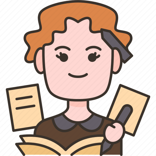 Writer, novel, book, story, literature icon - Download on Iconfinder