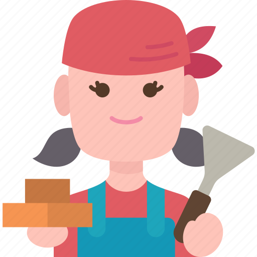 Mason, bricklayer, concrete, cement, construction icon - Download on Iconfinder